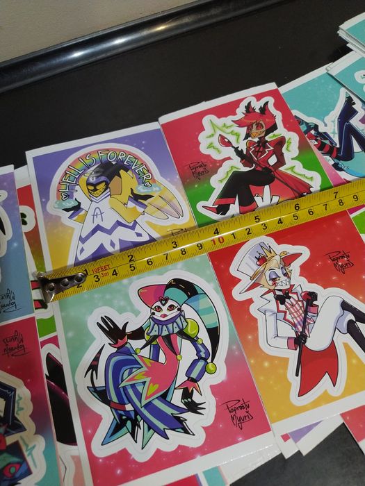 Naklejki anime duże zestaw