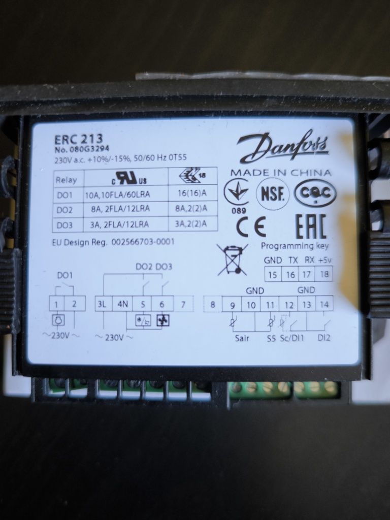 Controlador eletrónico Danfoss ERC 213