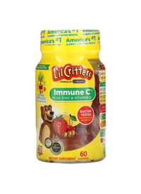 Lil critters Immune C с цинком и витамином D, 60 шт