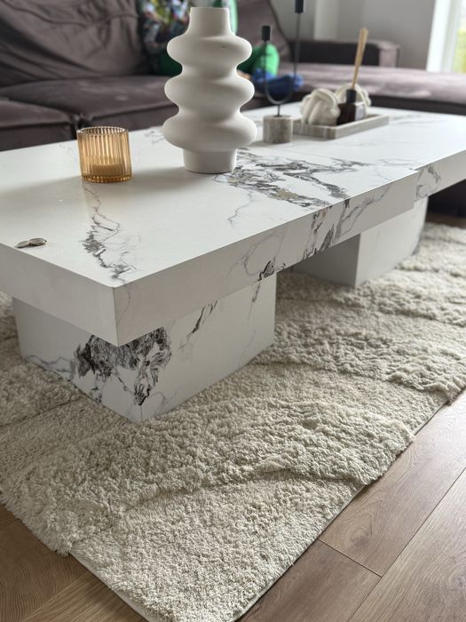 2 stoliki imitacja kamien marmur stolik kawowy salon