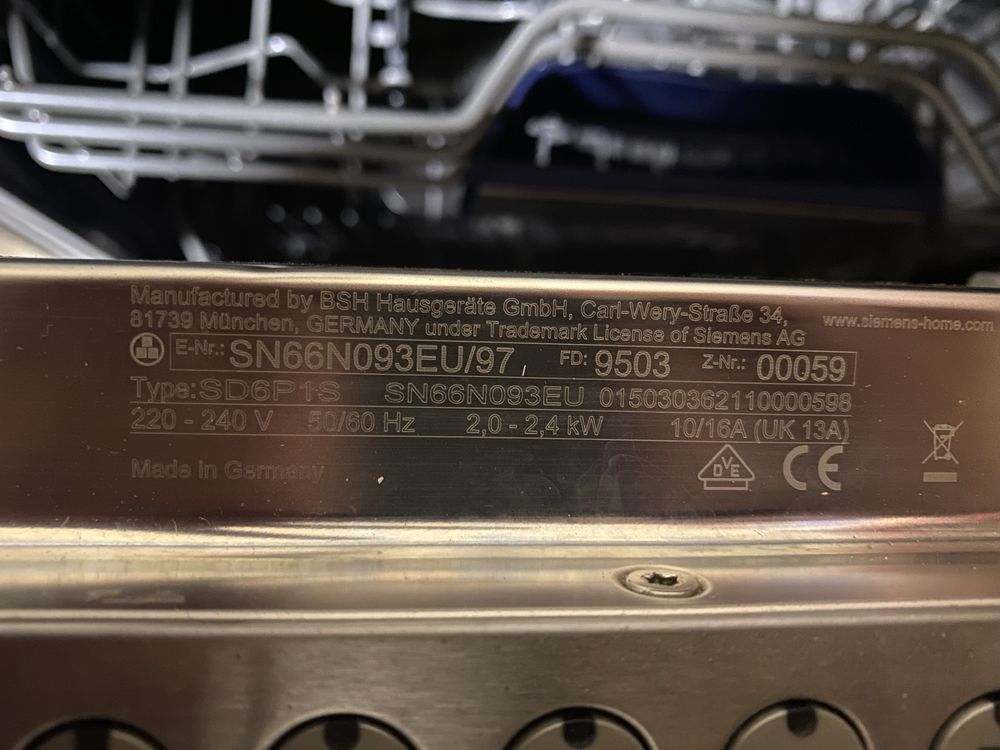 Посудомийна машина SIEMENS SN66N093EU/97