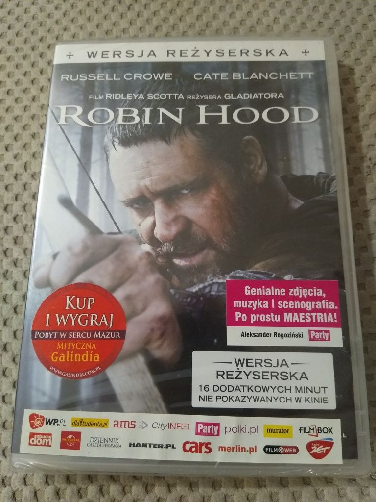 Robin Hood film Ridleya Scotta. DVD