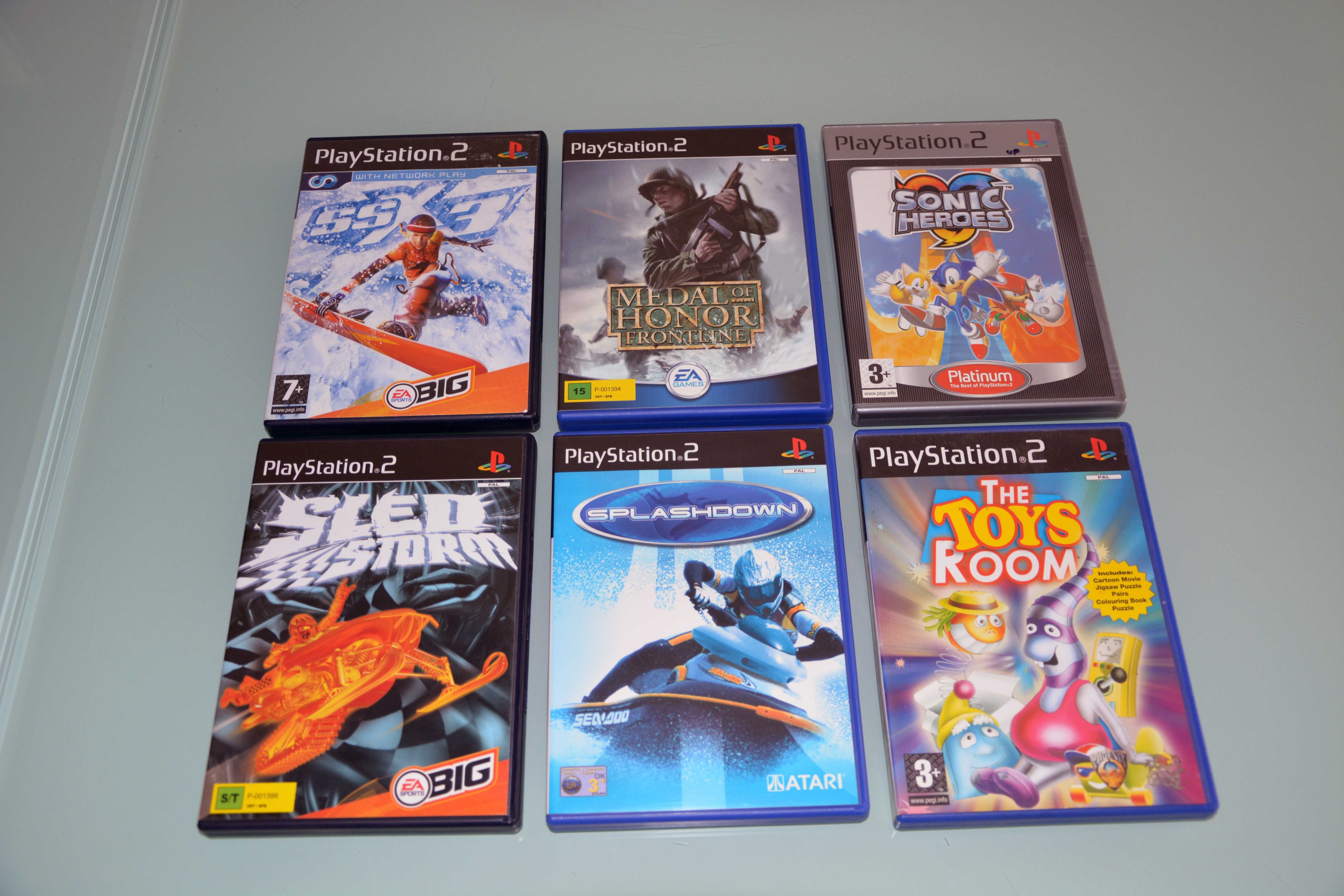 Jogos, comandos, cabos, cartão para PS2