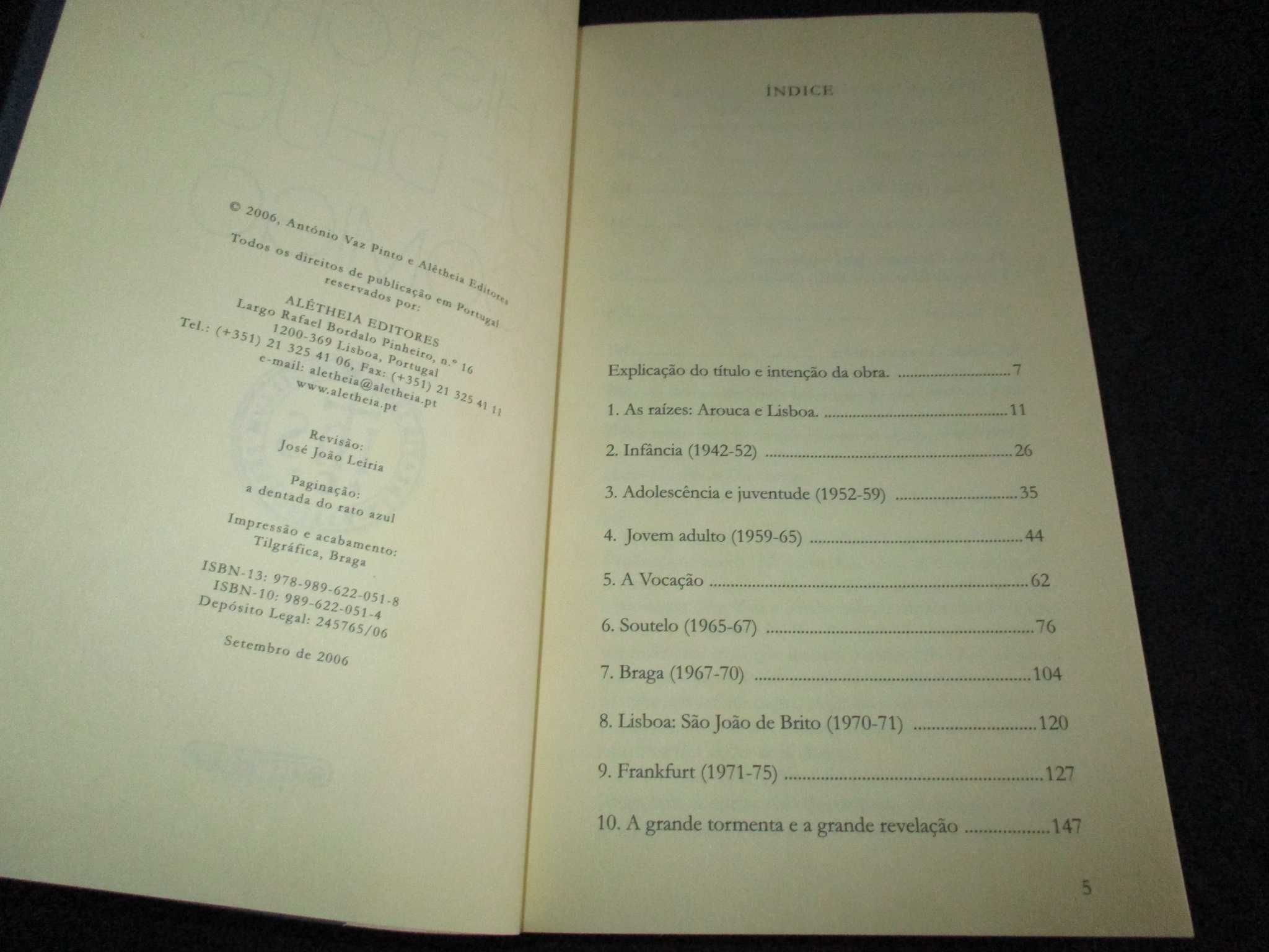 Livro A História de Deus comigo Pe. António Vaz Pinto