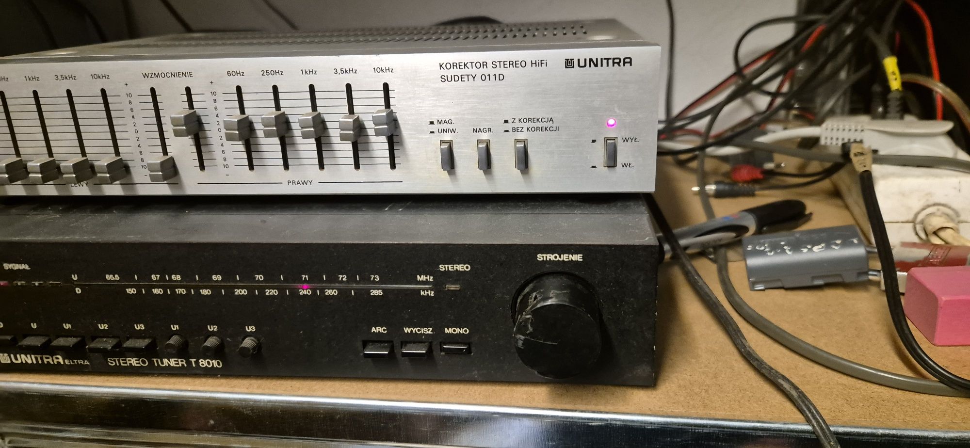 Unitra Korektor Sudety 001D plus tuner 8010 nie radmor altus technics