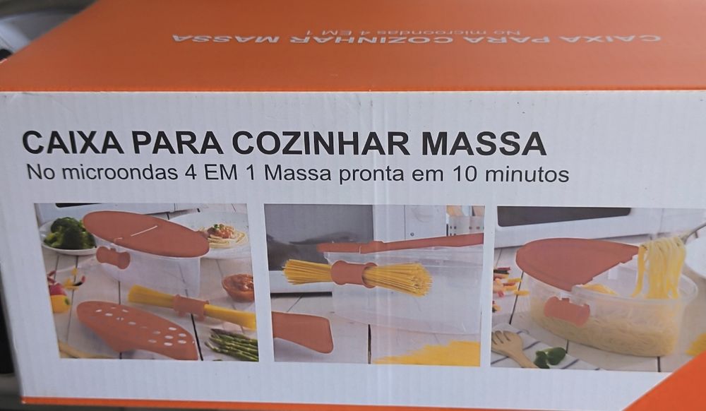 Caixa para cozinhar massa