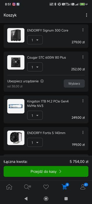 Gigabyte B650 RYZEN 5 7600 2x16GB RAM 6000 RTX5070 12GB 1TB SSD GWARA!
