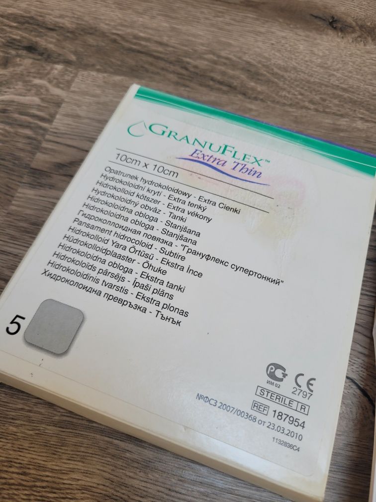 Granuflex extra thin 10x10 cm opatrunek hydrokoloidowy