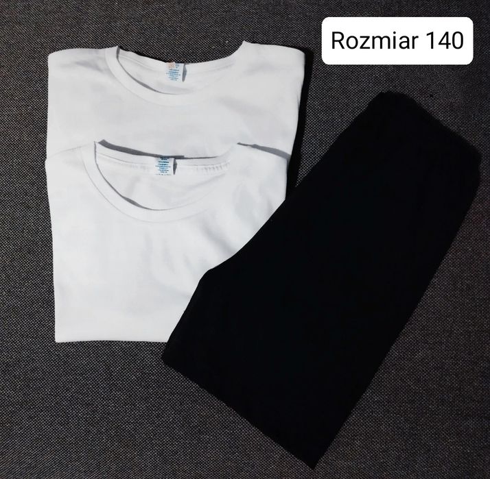 Zestaw komplet na w-f dziewczęcy r. 140