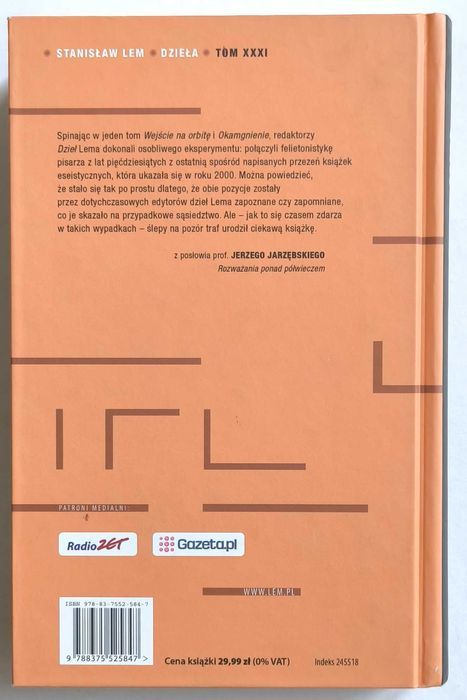 Wejście na orbitę. Okamgnienie, Stanisław Lem, NOWA! UNIKAT!