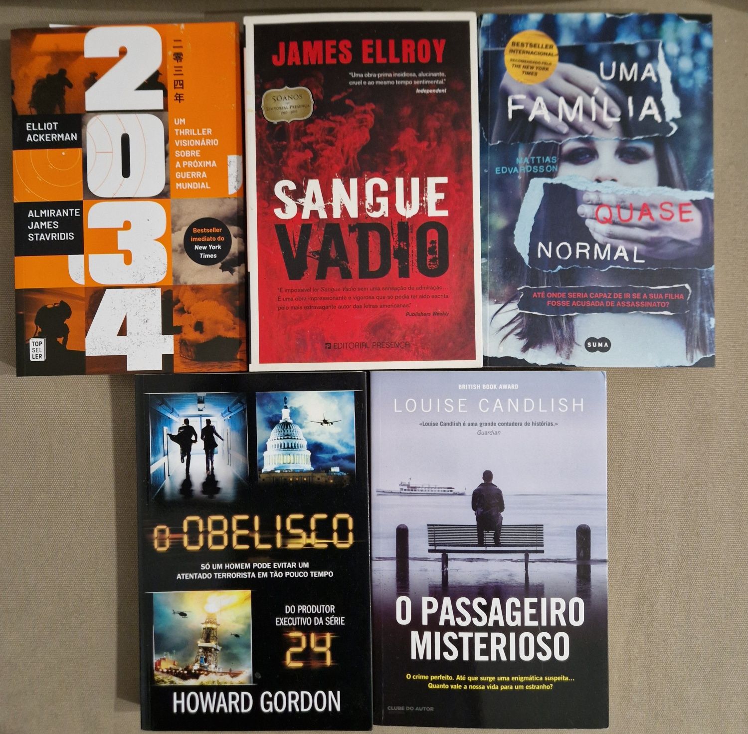 Livros - Pack 20 thrillers - Redução de preço