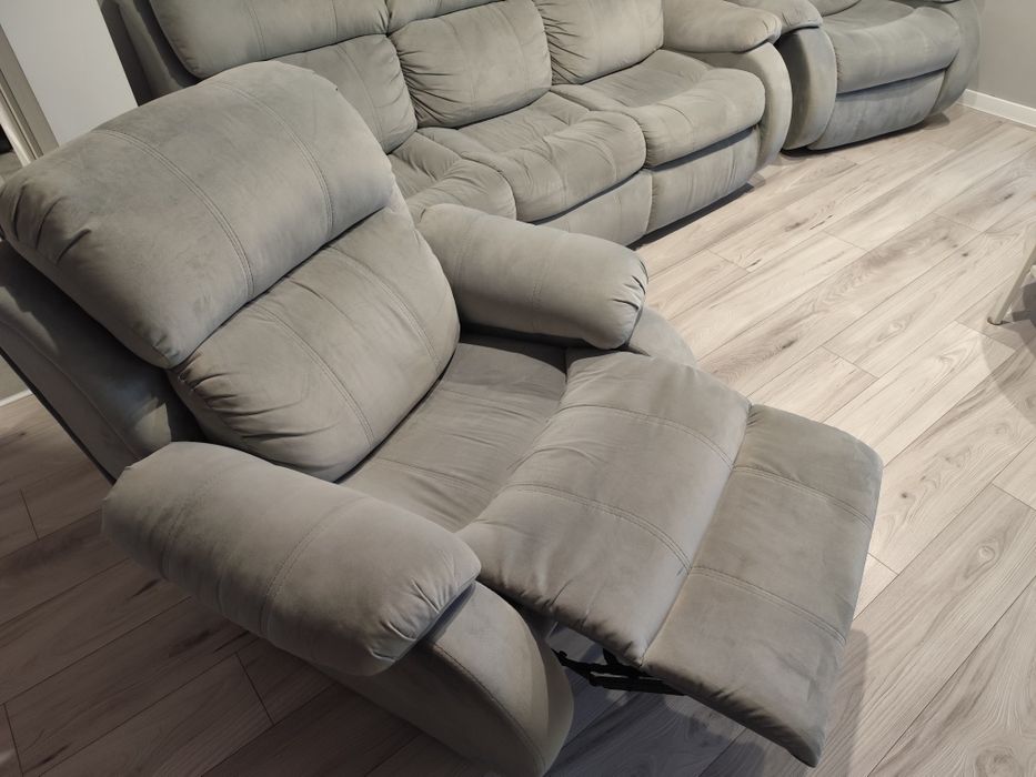 Sofka z dwoma fotelami Erma, super stan