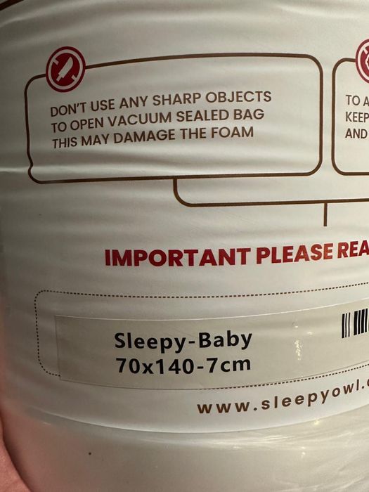 NOWY Sleepy Owl materac do lóżeczka 140 x 70 cm