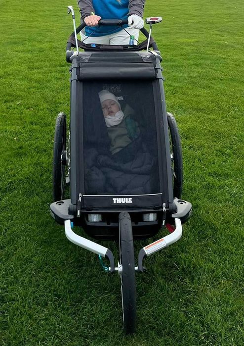 Thule Chariot Sport 1 Midnight Black - najlepsza amortyzacja na rynkuu