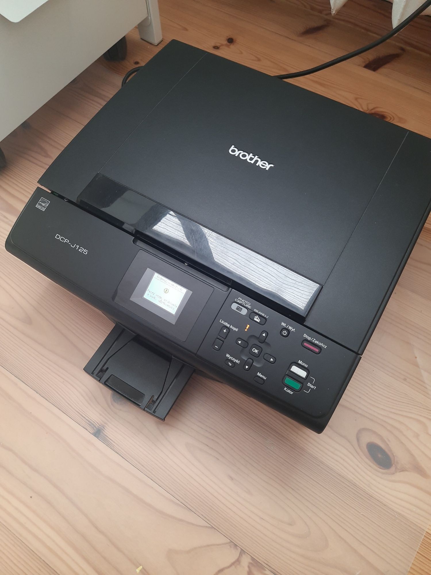 Drukarka brother atramentowa Kolor dcp-j125 uszkodzona błąd do naprawy