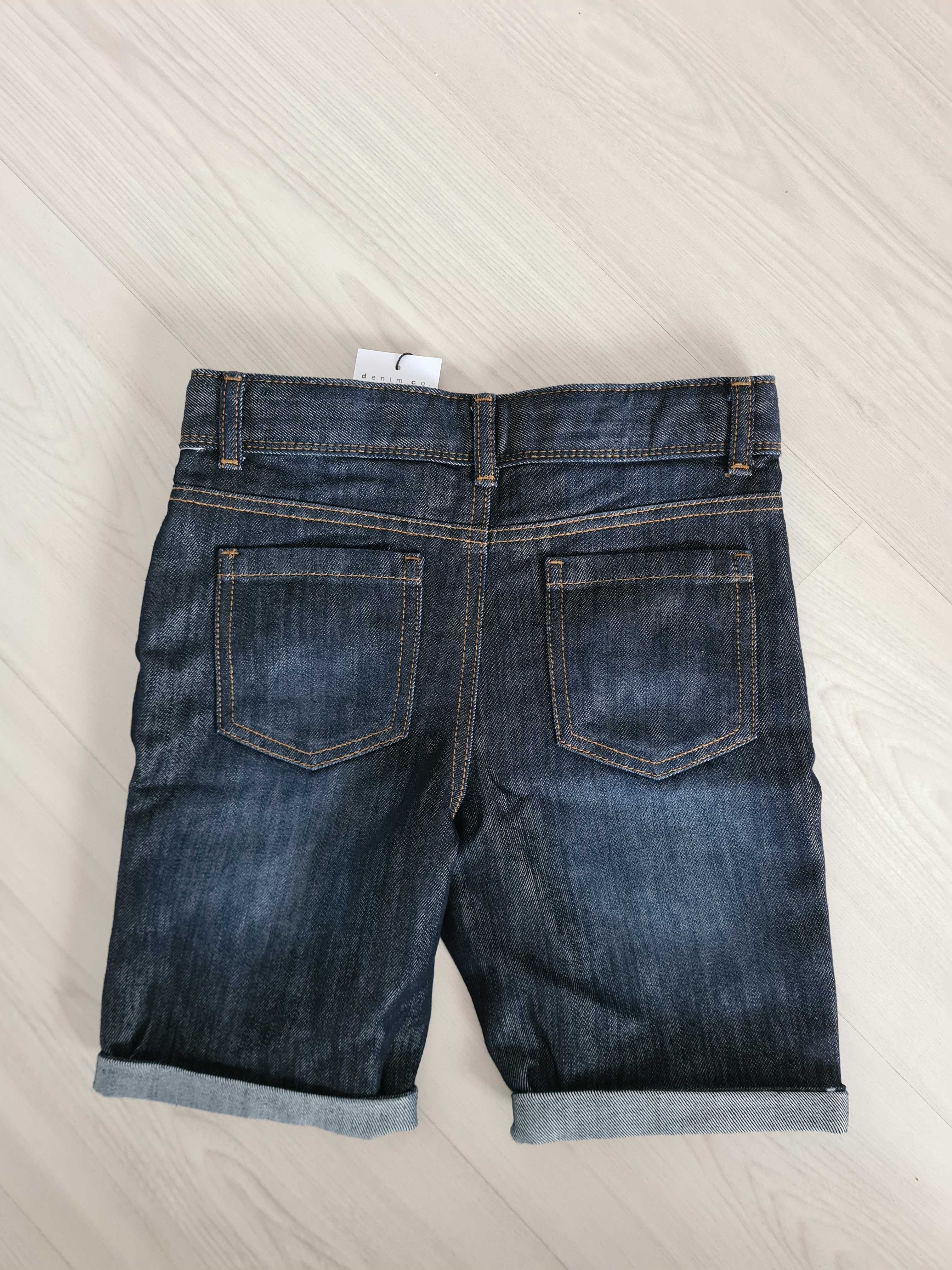 Spodenki szorty nowe primark 134 jeans dżinsowe denim nowe