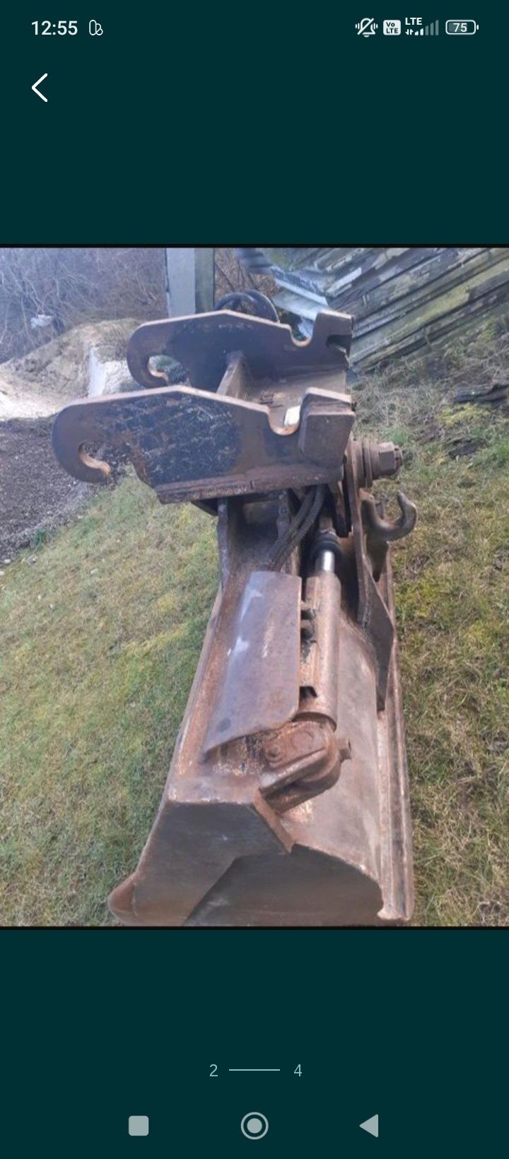 Łyżka skarpowa hydrauliczna uchylna 2m 200cm verachtert cw 20 30 40