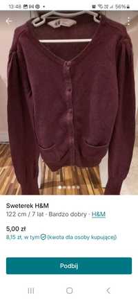 Sweterk H&M r.122