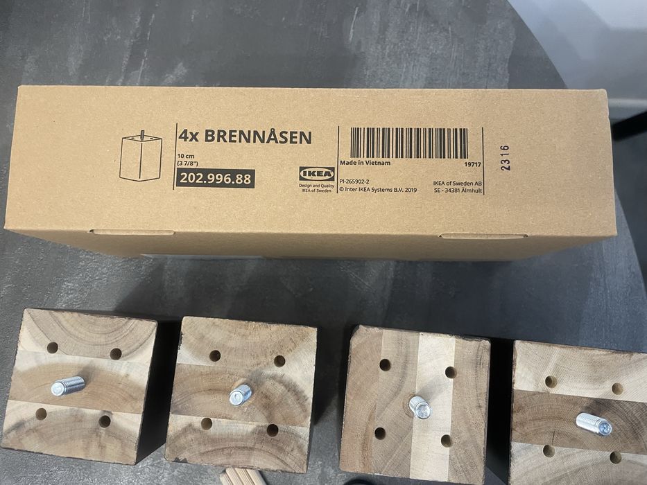 BRENNÅSEN Noga, IKEA , nowe 4 szt.