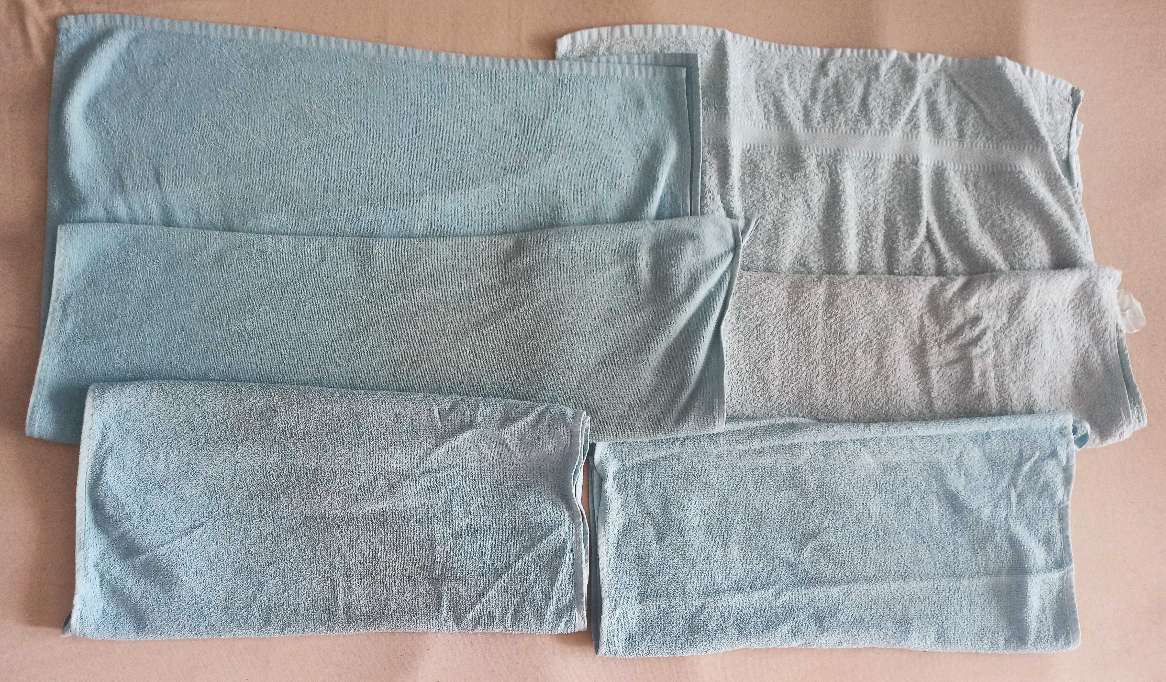 ręczniki duże i małe zestaw 4 szt. niebieskie 155x69 cm 99x51 cm Ikea