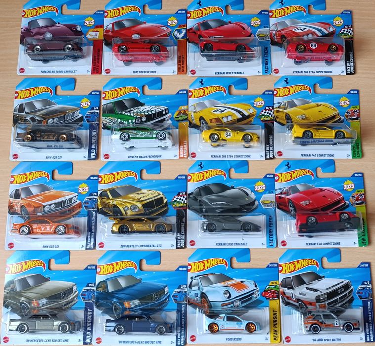 Hot wheels Ferrari F40, BMW,Porsche новые в упаковке