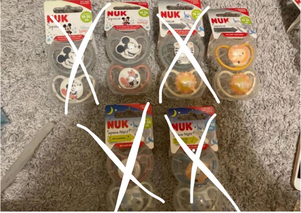 Новые дурники Nuk пустышки нові пустушки 0-6 6-18 18-36 месяца
