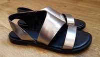 AllSaints - Webber__Czarno srebrne sandały roz.36 /100% skóra  New?