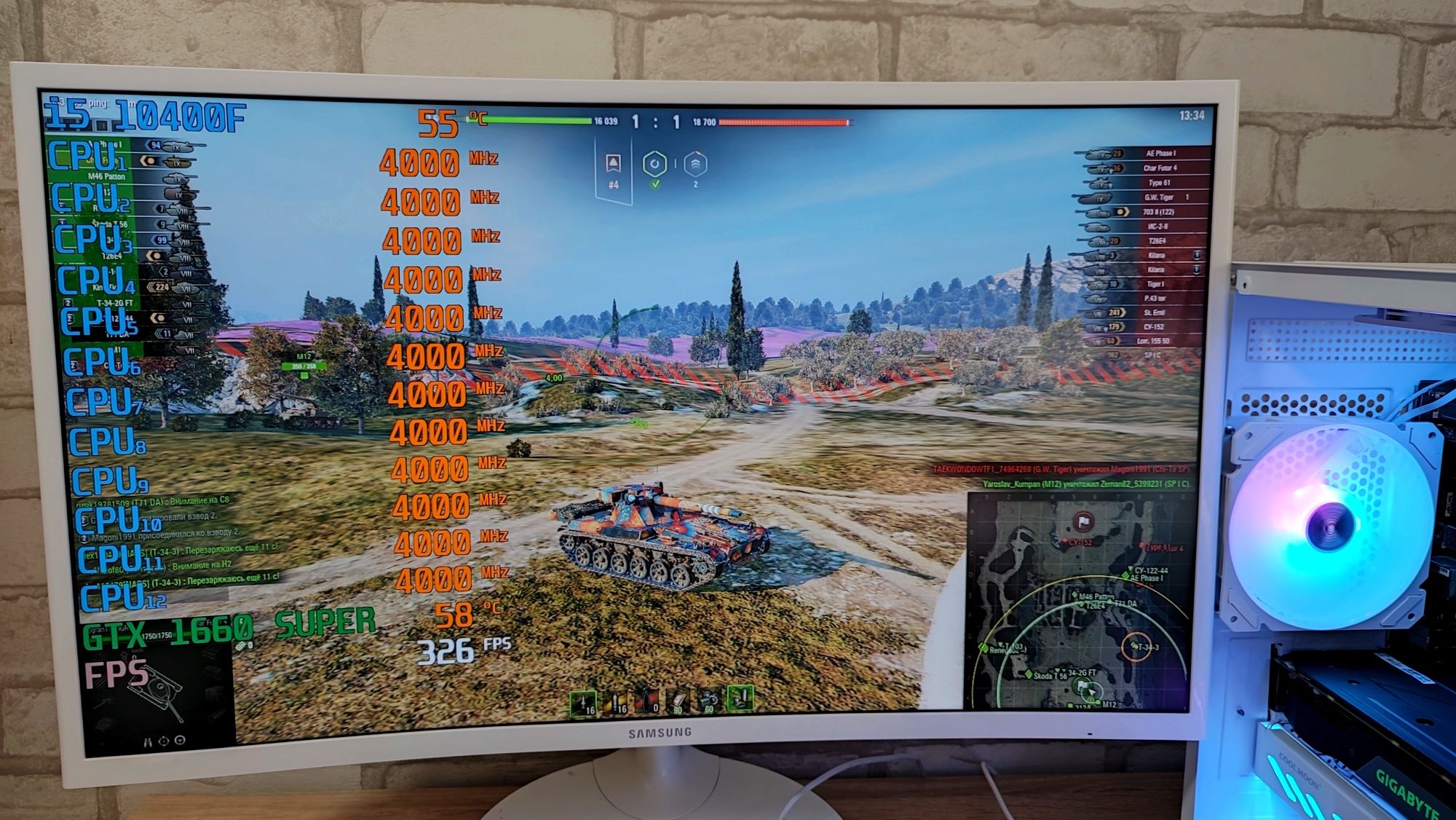 Игровой ПК i5 10400F GTX 1660SUPER CS 2 GTA5 WOT fortnite RUST dota2