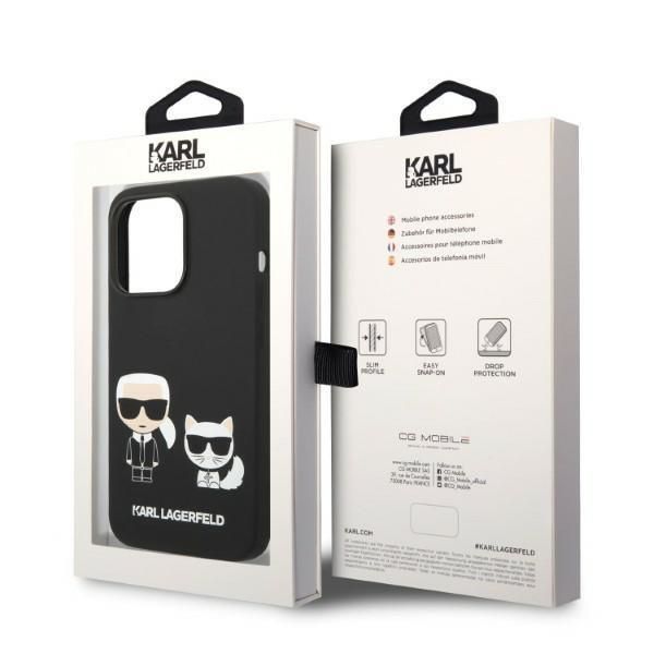 Etui Karl Lagerfeld iPhone 14 Pro Max Liquid Silicone Magsafe - Czarny