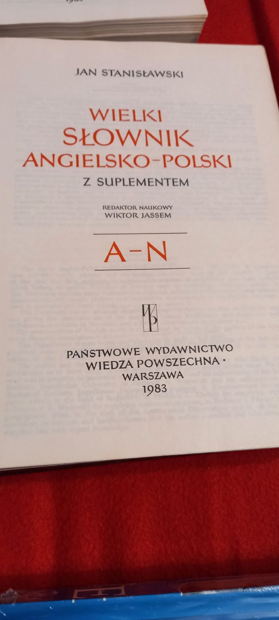 Wielki słownik angielsko-polski 2 tomy - Jan Stanisławski