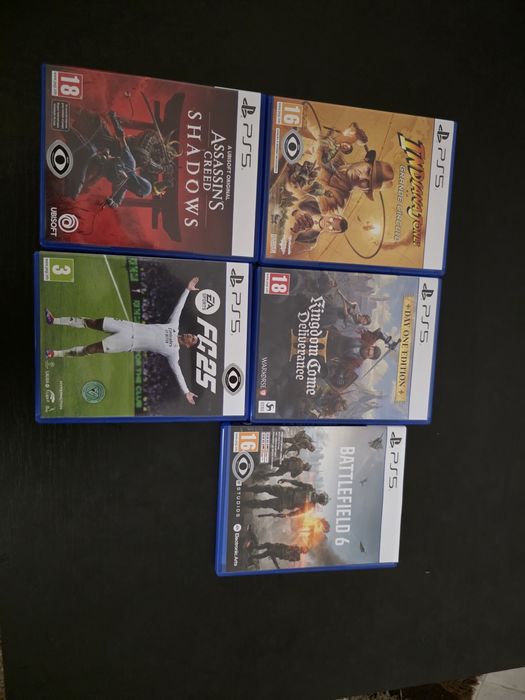 Assassin's Creed shadows, Battlefield 6, Indiana Jones,  Ea fc 25 etc.