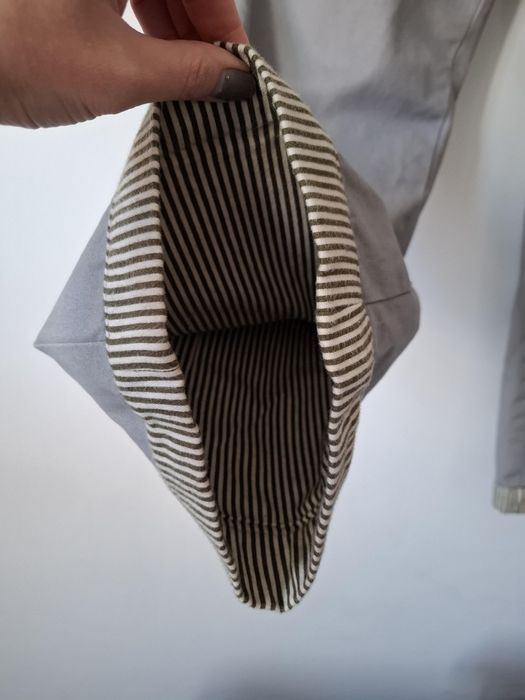 Nowe spodnie proste szerokie damskie ocieplone bojówki cargo dzwony