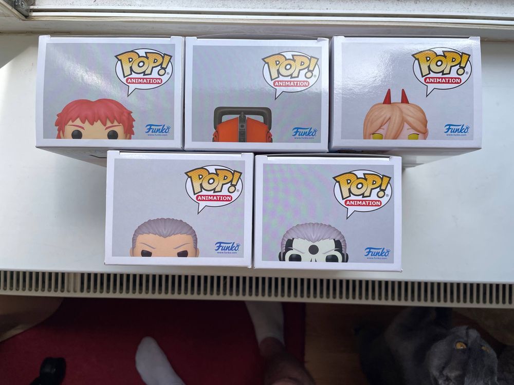 Фінурки аніме Funko Pop Sasori, Hidan, Power with meowy, Chainsaw Man