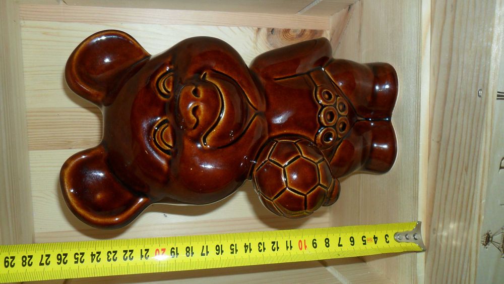 Статуэтка Олимпийский мишка, фарфор,  28 см