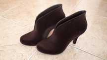 Melissa Botins castanhos veludo n.40
