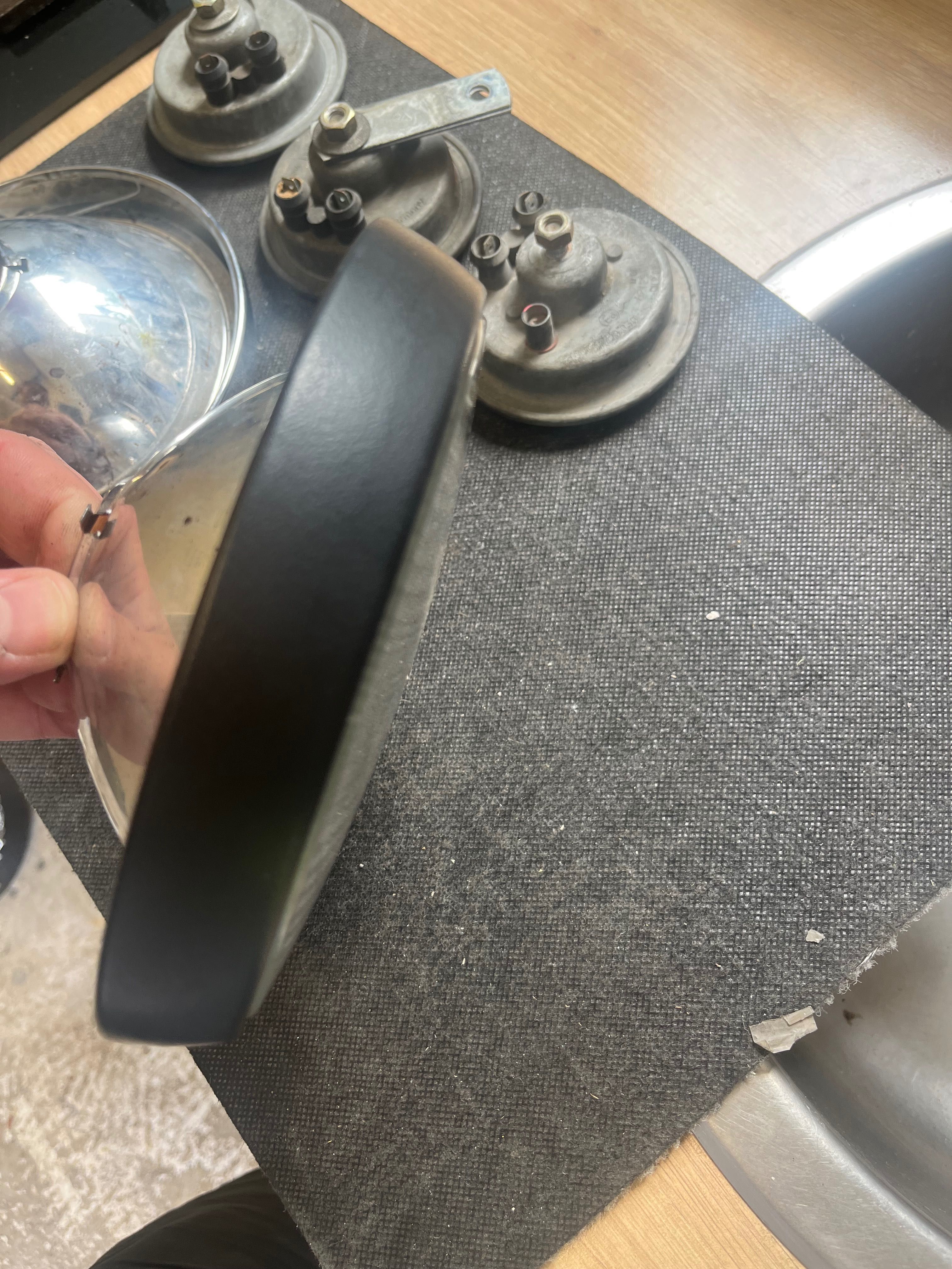 Klosz lampy/odblaśnik h4 mz etz plastik, sygnał klakson org DDR