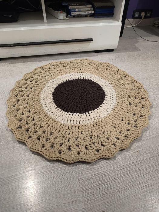Dywanik handmade ze sznurka bawełnianego