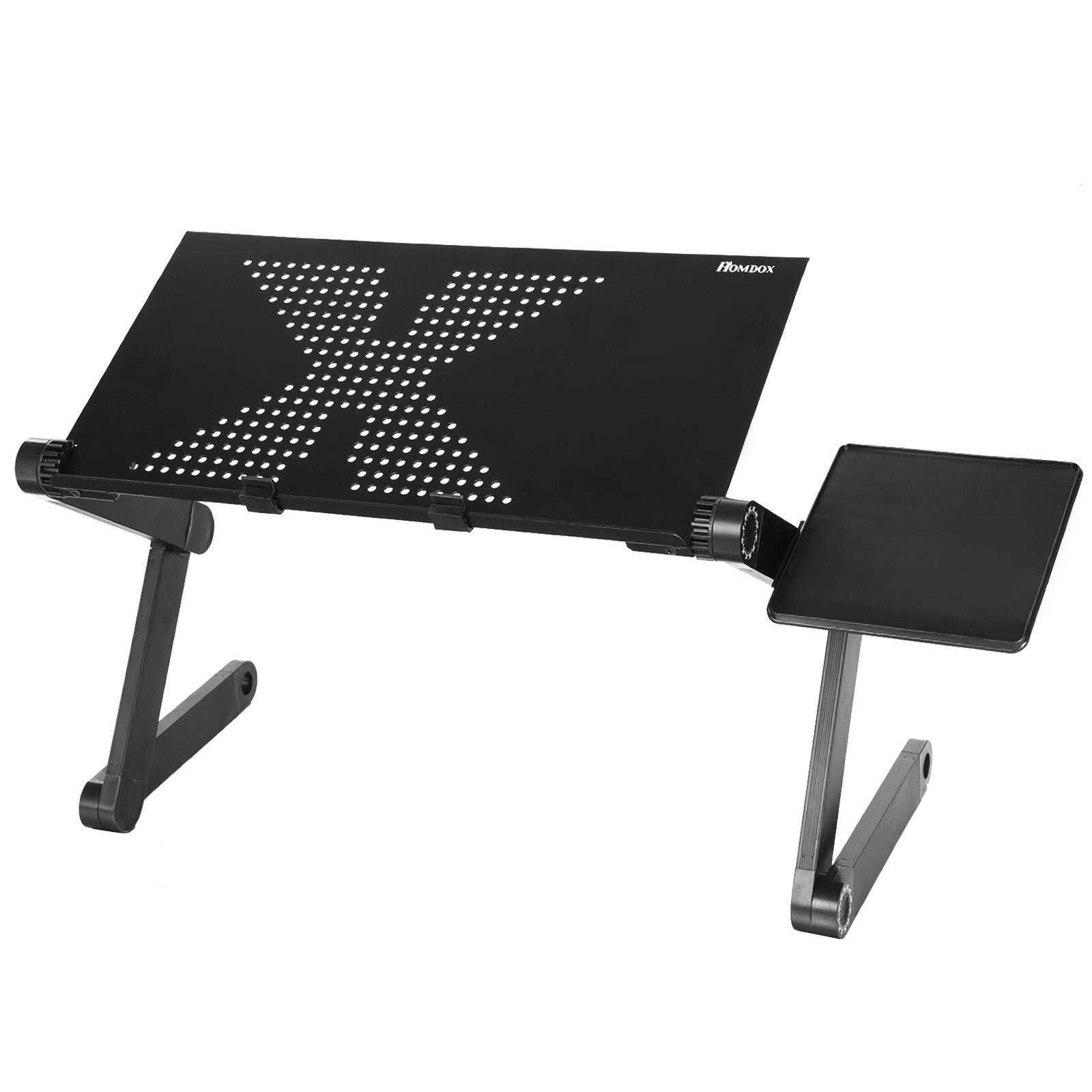 stolik składany pod komputer laptopa aluminiowy do łóżka wentylator