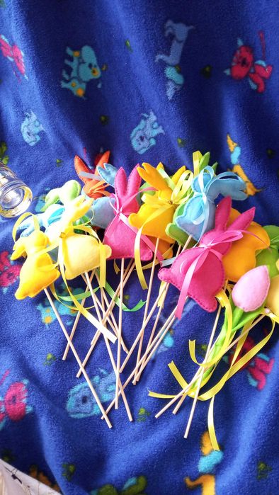 Заец зайчик заєць символ 2023 фетр декор подарунок