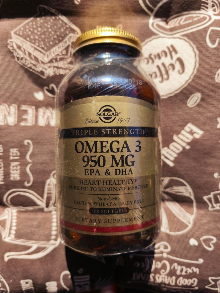 -5% Solgar Omega-3 950 mg Солгар омега 3 концентрат 950 мг 50 100 шт