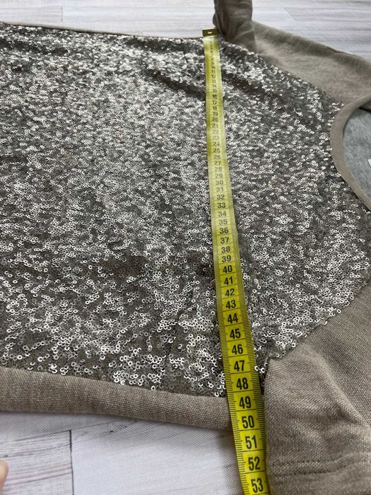 Tuzzi tunika sukienka złota cekinowa 65% bawełna na wesele elegancka
