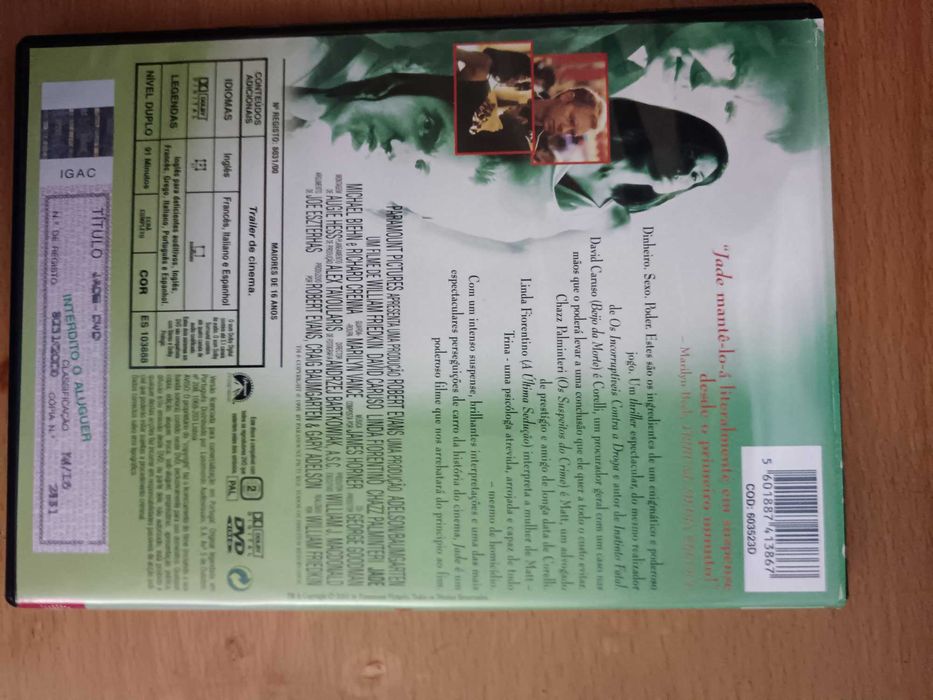 filme dvd original - jade