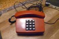 retro telefon analogowy na przyciski czerwony nr 2