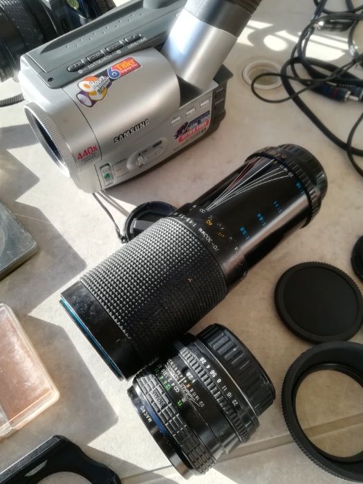 maquina fotografica Pentax Sf7, Camara e lentes