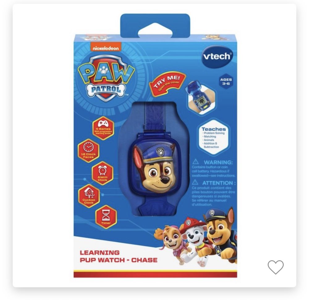 PAW Patrol chase інтерактивний годинник  Чейз  Learning Pup Watch