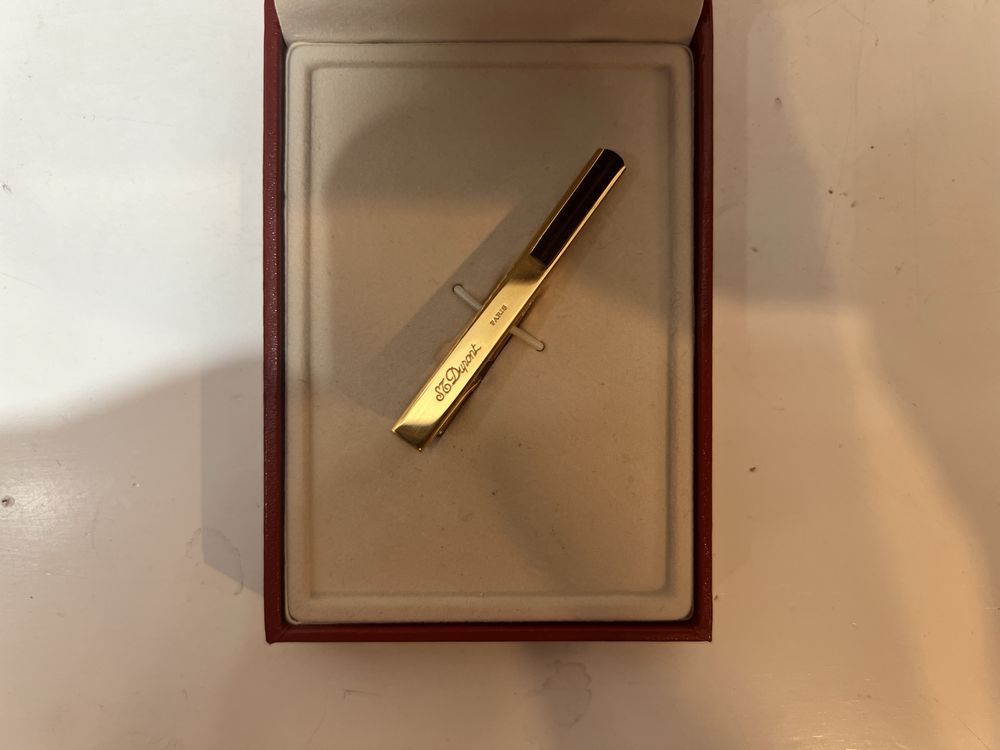Затискач для краватки ST Dupont. Зажим для галстука