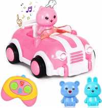 Zdalnie Sterowany Samochód Dla Dzieci Ze Światłami I Muzyką Pod Różowy