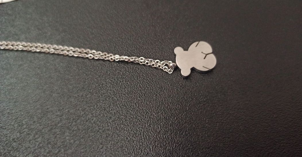 Colar Prateado Urso