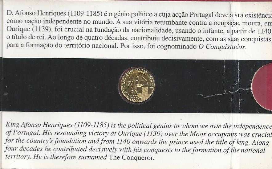 Portugal Universal 1/4  de Euro Afonso Henrriques  Ouro