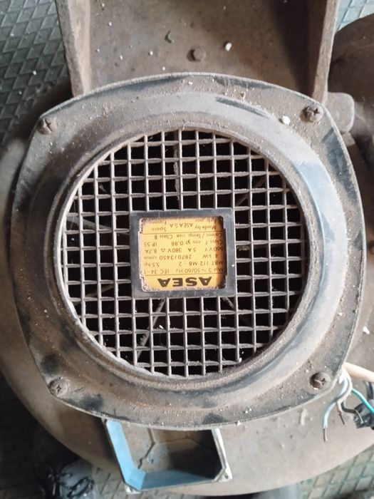 Ventilador em caracol grande com motor muito potente